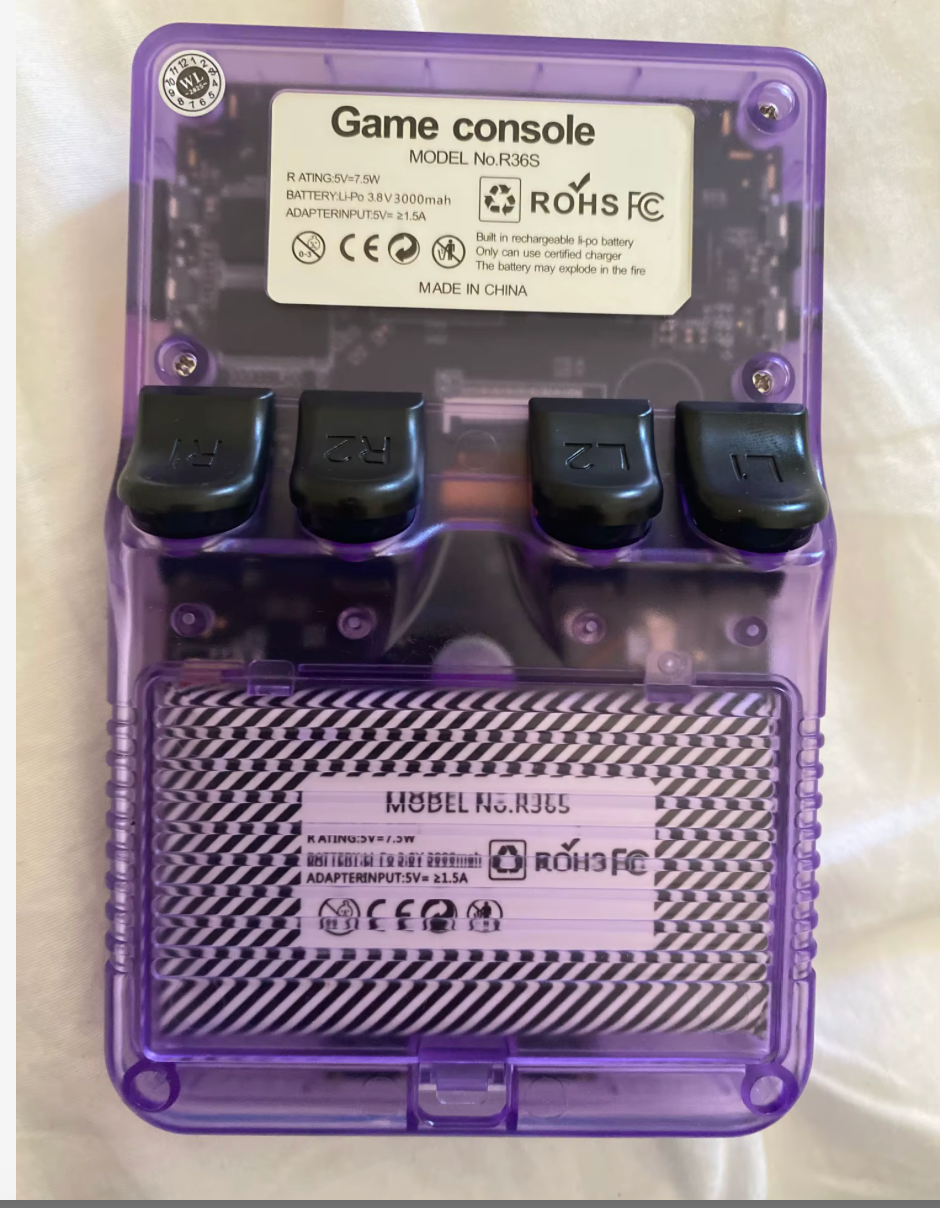 Consola de videojuegos portátil Retro R36S de 128GB